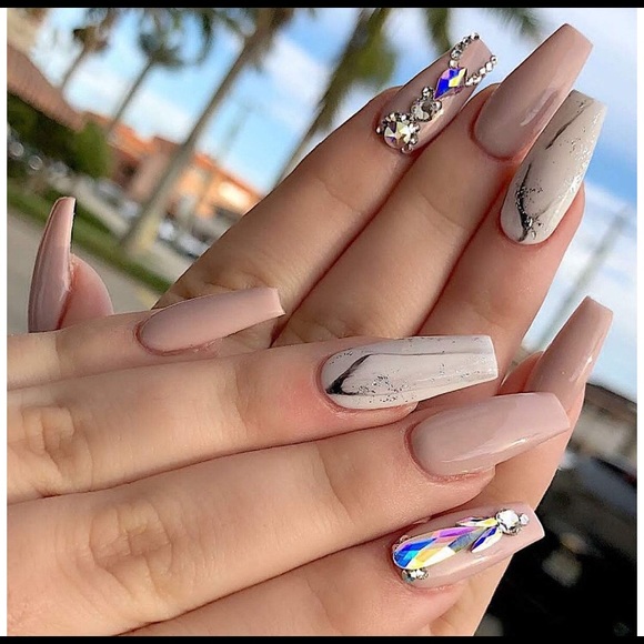 120 Pcs Multi Shapes Glass Crystal AB Rhinestones - Picture 2 of 7